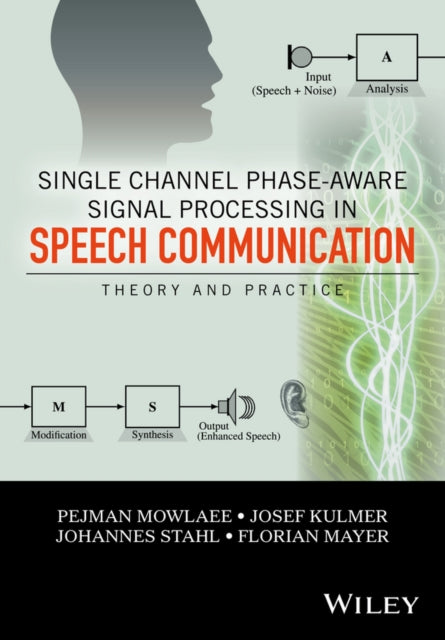 Book cover of: Single Channel Phase-Aware Signal Processing in Speech Communication. By: Pejman Mowlaee