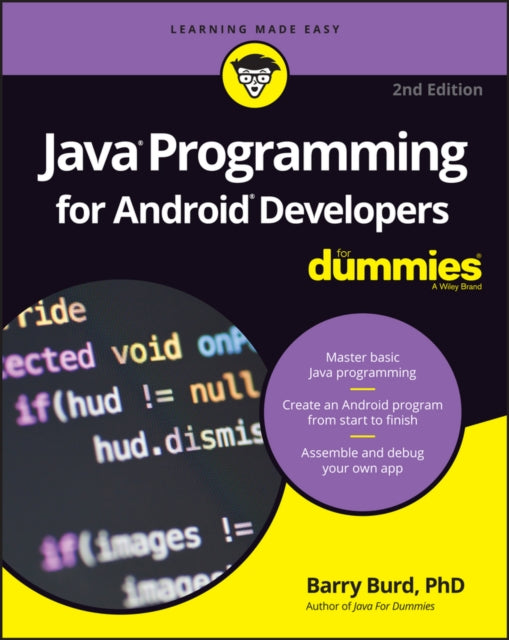 Book cover of: Java Programming for Android Developers For Dummies. By: Barry A. Burd