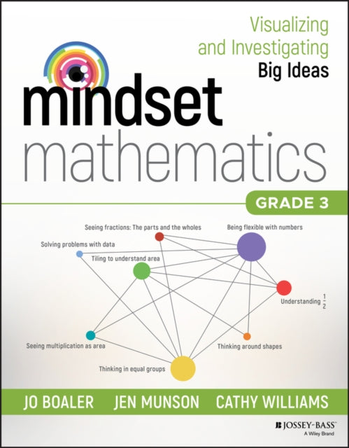 Book cover of: Mindset Mathematics: Visualizing and Investigating Big Ideas, Grade 3. By: Jo Boaler