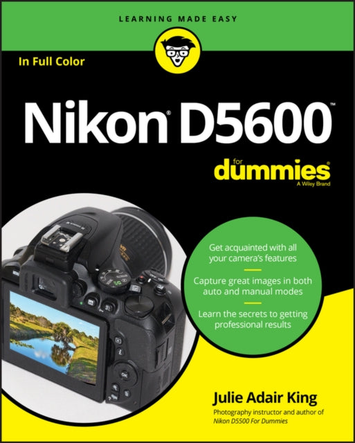 Book cover of: Nikon D5600 For Dummies. By: Julie Adair King