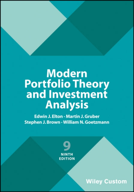 Modern Portfolio Theory and Investment Analysis 9781119427292 Edwin J. Elton