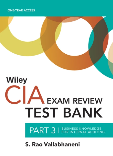 Book cover of: Wiley CIAexcel Test Bank 2019. By: S. Rao Vallabhaneni