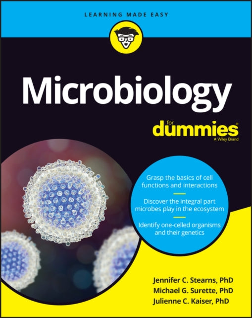 Book cover of: Microbiology For Dummies. By: Stearns