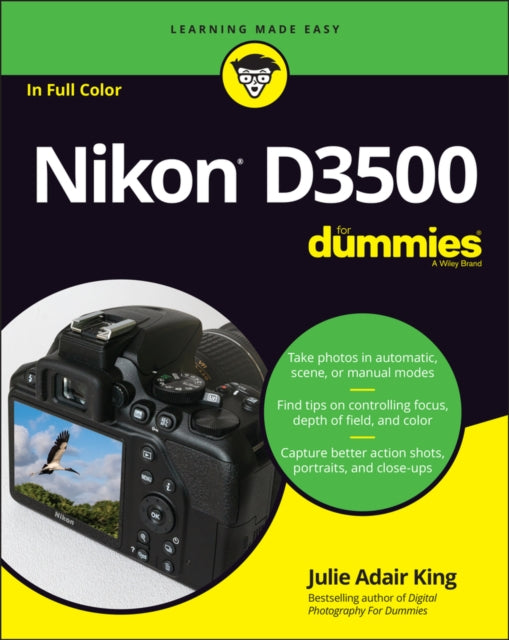 Book cover of: Nikon D3500 For Dummies. By: Julie Adair King