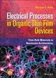 Book cover of: Electrical Processes in Organic Thin Film Devices. By: Michael C. Petty