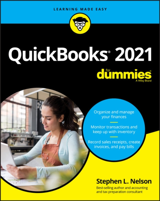 Book cover of: QuickBooks 2021 For Dummies. By: Stephen L. Nelson