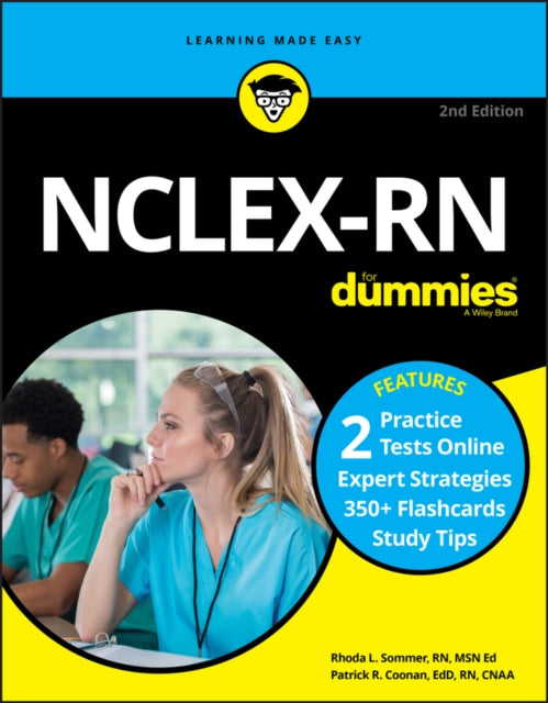 Book cover of: NCLEX-RN For Dummies with Online Practice Tests. By: Patrick R. Coonan