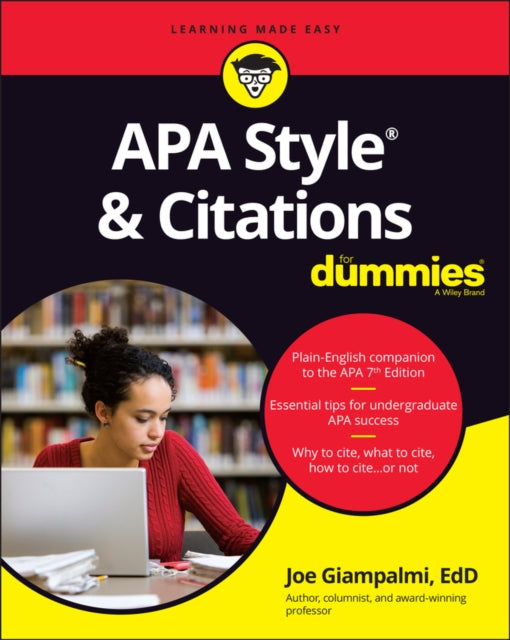 Book cover of: APA Style & Citations For Dummies. By: Joe Giampalmi