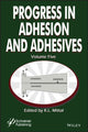 Book cover of: Progress in Adhesion and Adhesives, Volume 5. By: K. L. Mittal