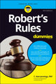 Book cover of: Robert's Rules For Dummies. By: C. Alan Jennings