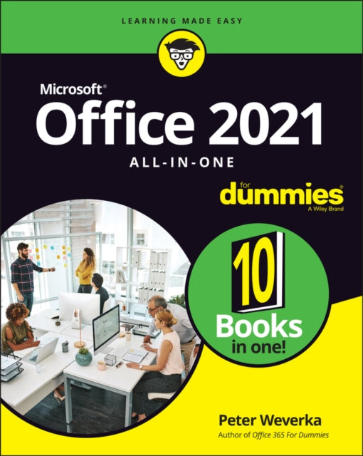 Book cover of: Office 2021 All-in-One For Dummies. By: Peter Weverka