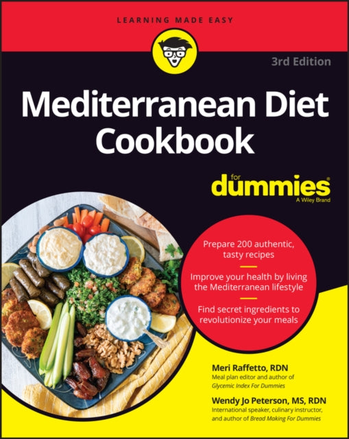 Book cover of: Mediterranean Diet Cookbook For Dummies. By: Meri Raffetto