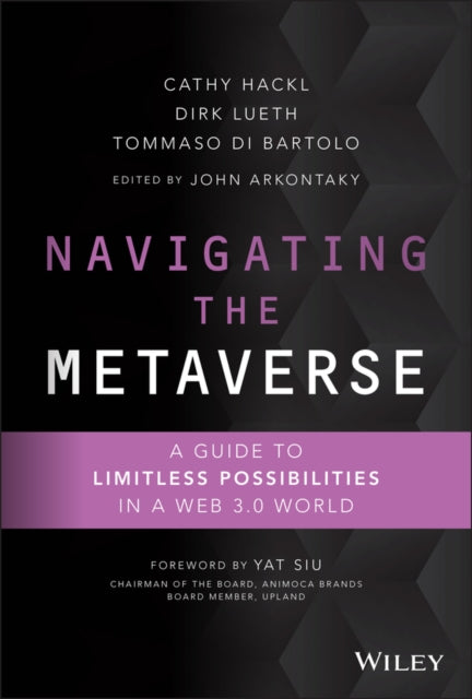 Book cover of: Navigating the Metaverse. By: Cathy Hackl