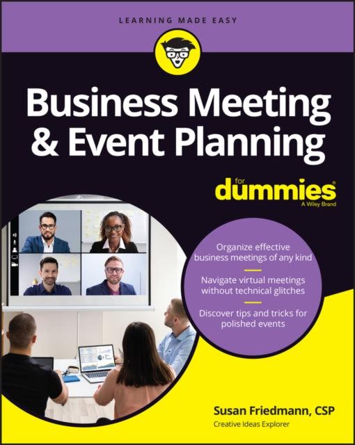 Book cover of: Business Meeting & Event Planning For Dummies. By: Susan Friedmann