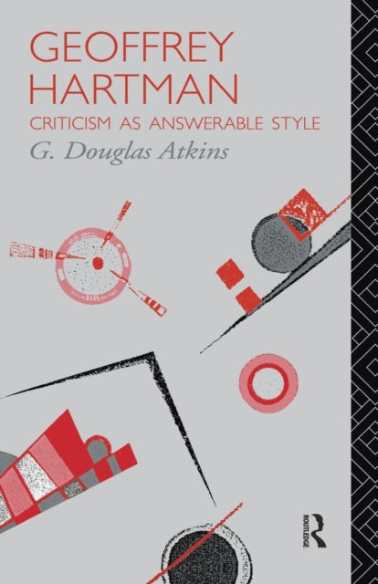 Book cover of: Geoffrey Hartman. By: G. Douglas Atkins