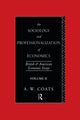 Book cover of: Sociology and Professionalization of Economics. By: A.W. Bob Coats