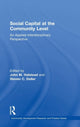 Book cover of: Social Capital at the Community Level. By: John M. Halstead