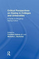 Book cover of: Critical Perspectives on Hazing in Colleges and Universities. By: Salinas, Cristobal, Jr.