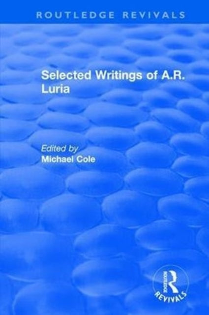 Book cover of: Selected Writings of A.R. Luria. By: Michael Cole