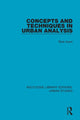 Book cover of: Concepts and Techniques in Urban Analysis. By: Bola Ayeni