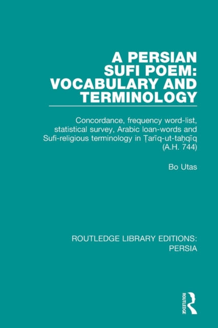 Book cover of: Persian Sufi Poem. By: Bo Utas