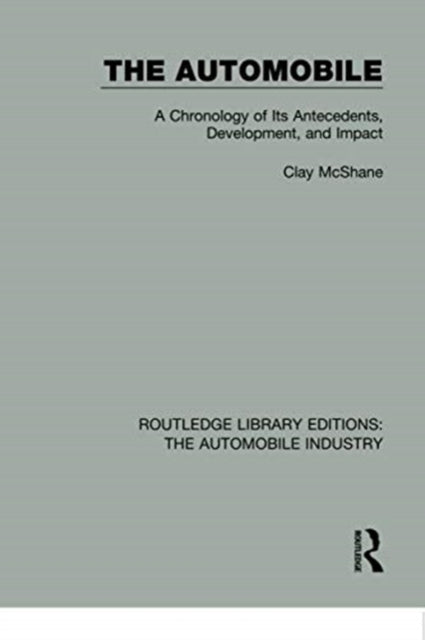 Book cover of: Automobile. By: Clay McShane