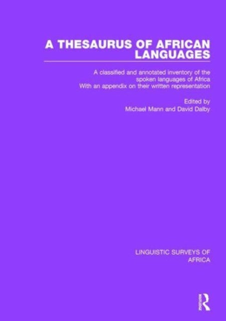 Book cover of: Thesaurus of African Languages. By: Michael Mann