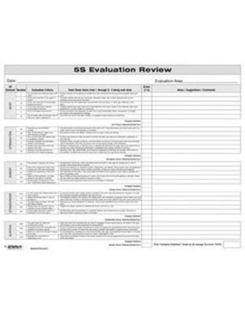 5S: Evaluation Review Form