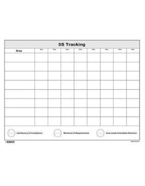 5S Tracking Sheet