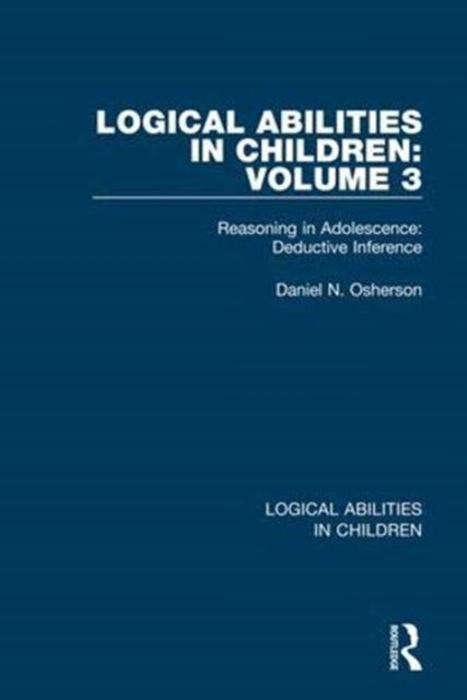 Book cover of: Logical Abilities in Children: Volume 3. By: Daniel N. Osherson
