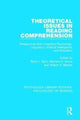 Book cover of: Theoretical Issues in Reading Comprehension. By: Rand J. Spiro