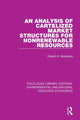Book cover of: Analysis of Cartelized Market Structures for Nonrenewable Resources. By: Robert A. Marshalla