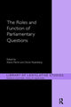 Book cover of: Roles and Function of Parliamentary Questions. By: Shane Martin