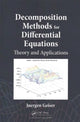 Book cover of: Decomposition Methods for Differential Equations. By: Juergen Geiser