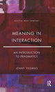 Book cover of: Meaning in Interaction. By: Jenny A. Thomas