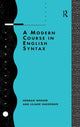 Book cover of: Modern Course in English Syntax. By: Liliane Haegeman