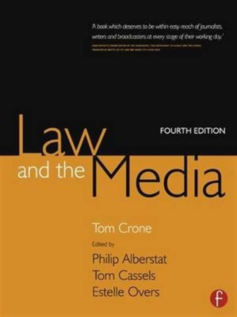 Book cover of: Law and the Media. By: Tom Crone
