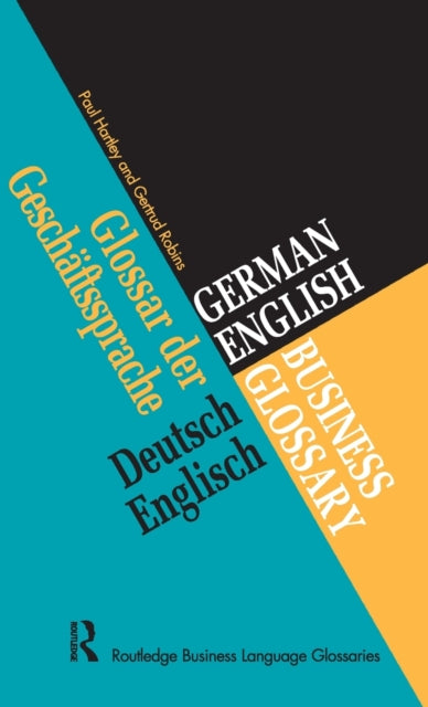 Book cover of: German/English Business Glossary. By: Paul Hartley