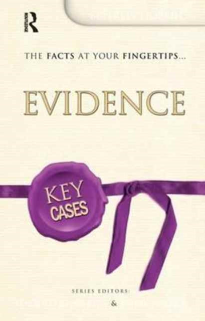 Book cover of: Key Cases: Evidence. By: Beverley Hopkins