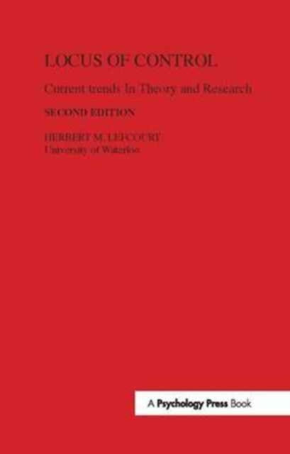 Book cover of: Locus of Control. By: H. M. Lefcourt