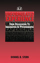 Book cover of: Unformulated Experience. By: Donnel B. Stern
