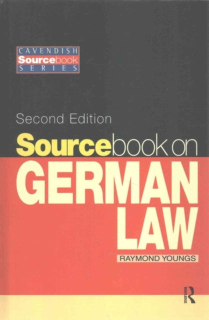 Book cover of: Sourcebook on German Law. By: Raymond Youngs