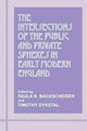Book cover of: Intersections of the Public and Private Spheres in Early Modern England. By: Paula R. Backscheider