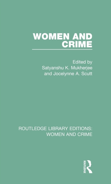 Book cover of: Women and Crime. By: S. K. Mukherjee