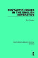 Book cover of: Syntactic Issues in the English Imperative. By: Eric Potsdam