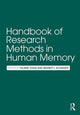 Book cover of: Handbook of Research Methods in Human Memory. By: Hajime Otani