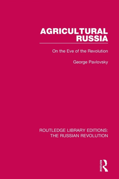 Book cover of: Agricultural Russia. By: George Pavlovsky