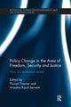 Book cover of: Policy change in the Area of Freedom, Security and Justice. By: Florian Trauner