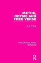 Book cover of: Metre, Rhyme and Free Verse. By: G. S. Fraser