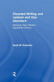 Book cover of: Closeted Writing and Lesbian and Gay Literature. By: Robinson, David M.